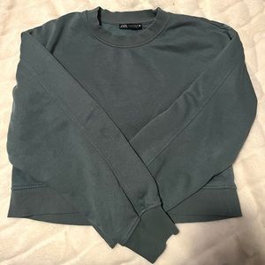 Zara Boxy Shoulder Crewneck